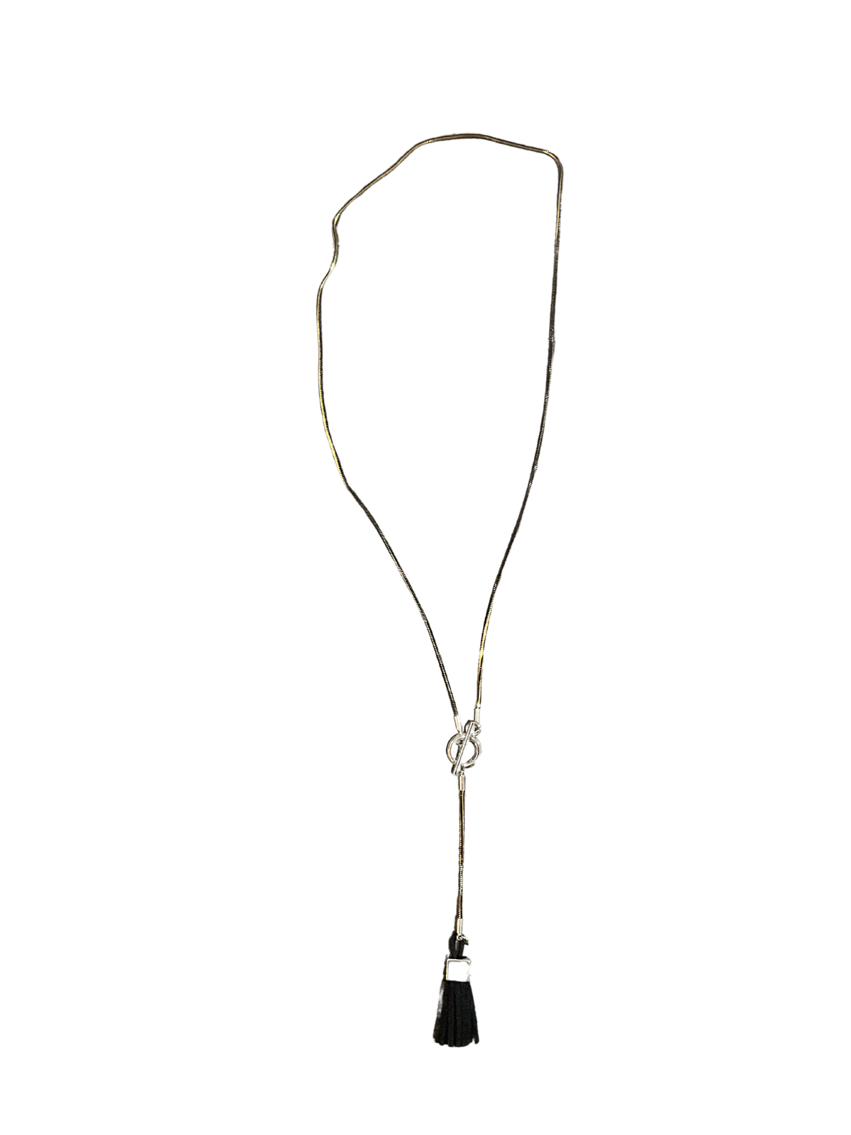 Bijoux | Collier noir avec une brillance dorée