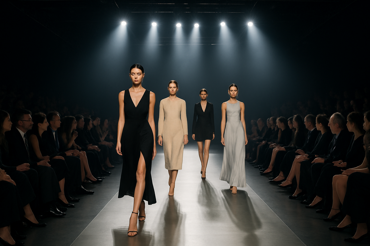 je veux une image d'un défilé de mode ou l'on se trouve au premier rang