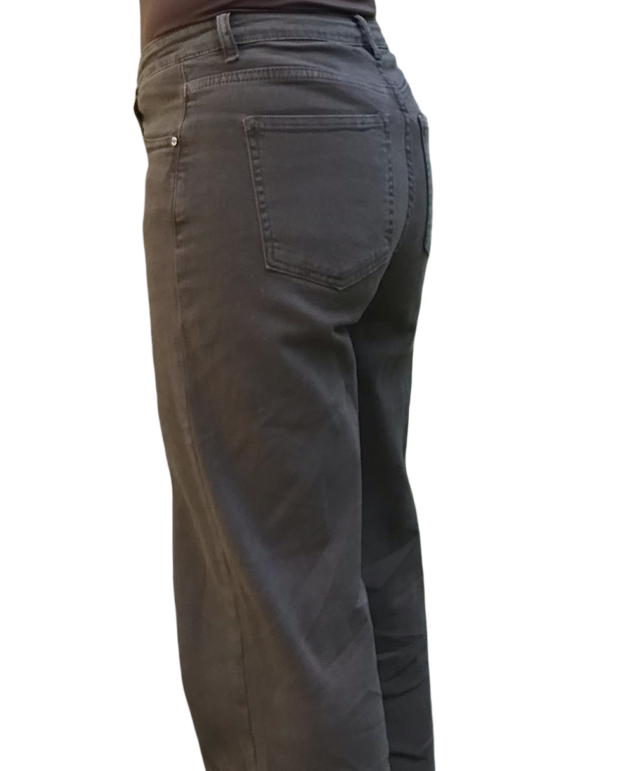 Pantalon brun 28 pouces de jambe avec revers