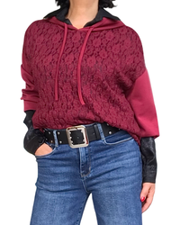 Chemise noire en satin à manche longue