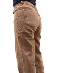 Pantalon caramel 28 pouces de jambe avec revers