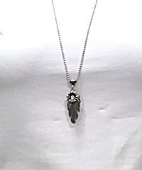 Jewelry | Necklace with a silver chain and feather pendant